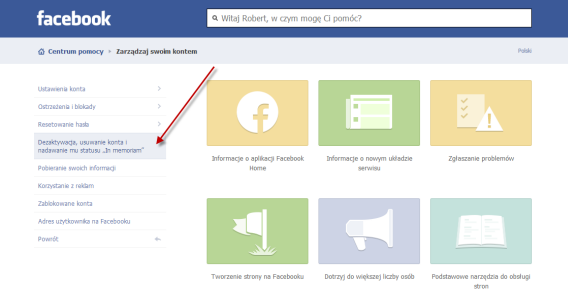 Jak usunac Facebook?