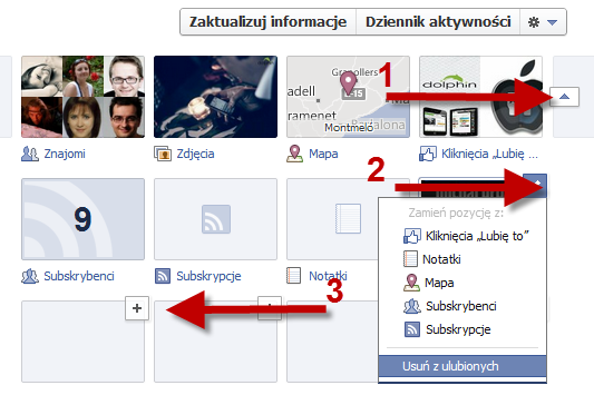 Jak edytować ulubione?