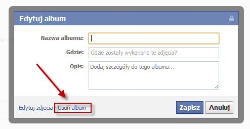 Usuń album