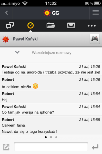 GG na iPhone