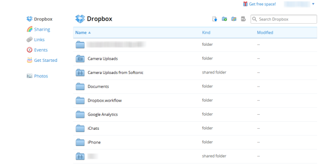 Dropbox online