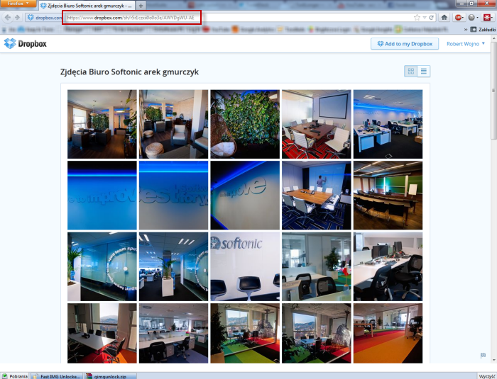 Galeria Softonic w Dropbox