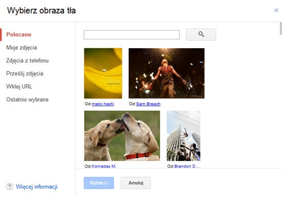 jak ustawic zdjecie w tle Gmail