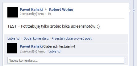 Edycja komentarzy na Facebook
