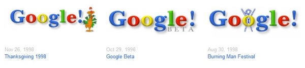 Pierwsze doodle od Google