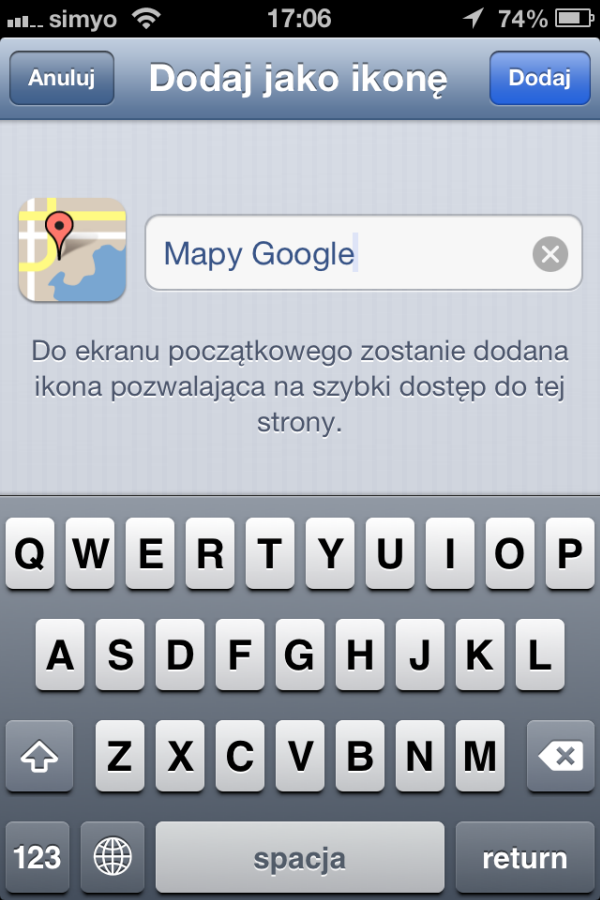 Jak zainstalowac Google Maps na iOS6