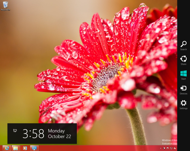Charms bar Windows 8