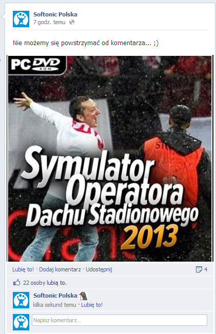Emotikony w komentarzach Facebooka