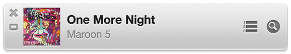 iTunes 11 mini player