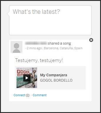 MySpace dzielenie sie muzyka