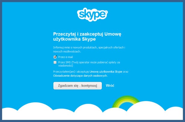 Przeczytaj umowę Skype Przeczytaj umowę Skype