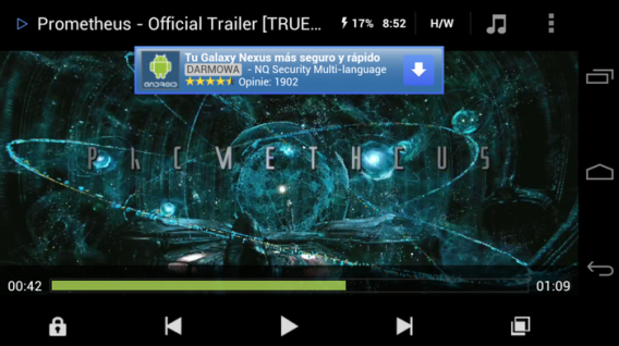 MX Player na Android