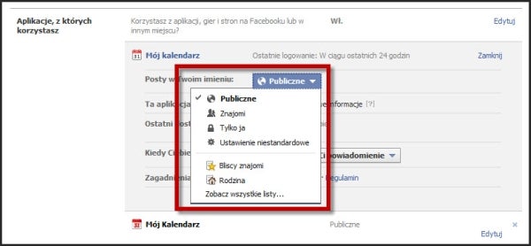 Ograniczanie dostępności do profilu FB