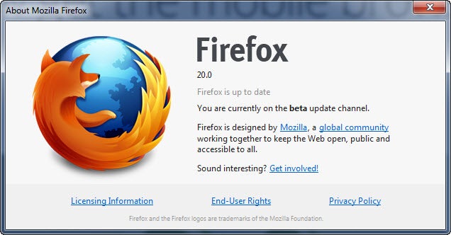 Firefox 20 Beta