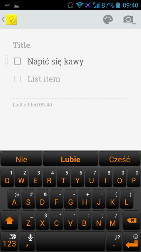 Google Keep na Android