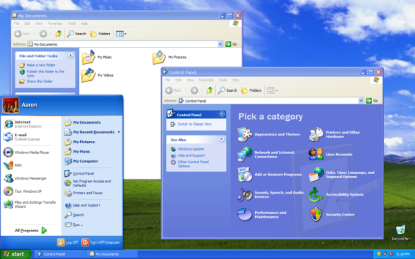 Windows XP pulpit - czar wspomnień