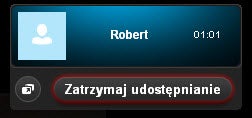 Zatrzymaj udostępnianie ekranu w Skype