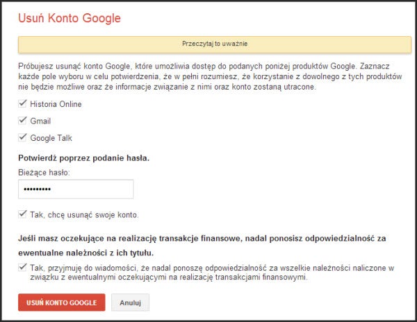 jak usunac Gmail - usun konto Google Jak usunąć Gmail - usuń konto Google
