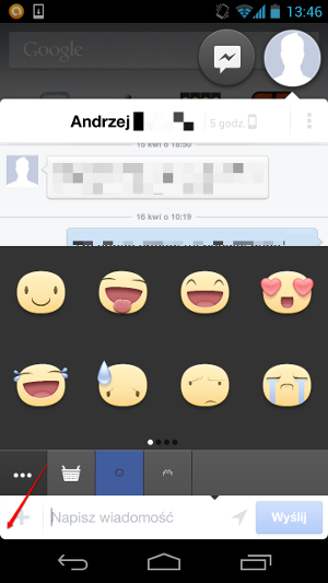 FB Messenger na Android
