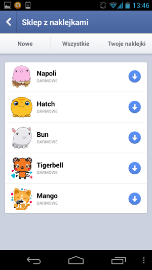 FB Messenger na Android