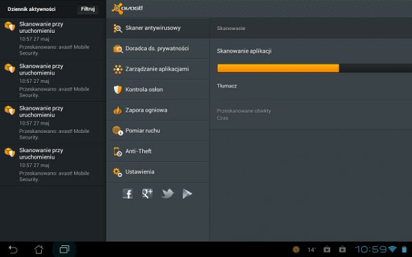avast! Mobile Security na tablet z Android avast! Mobile Security na tablet z Android