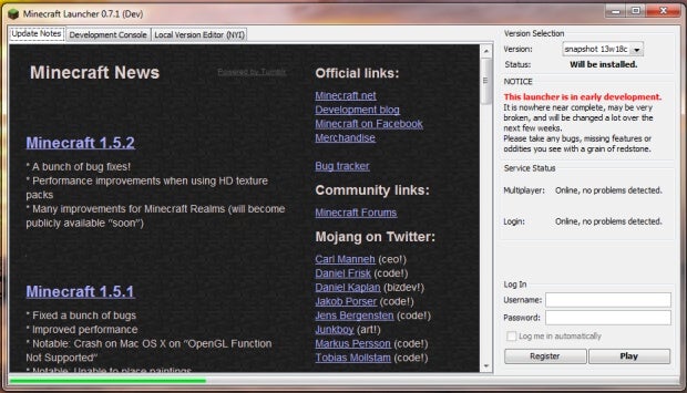 minecraft 1.6 nowy launcher