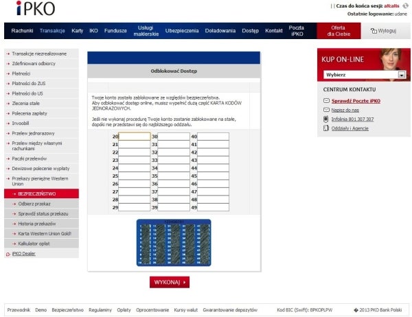 Phishing w iPKO