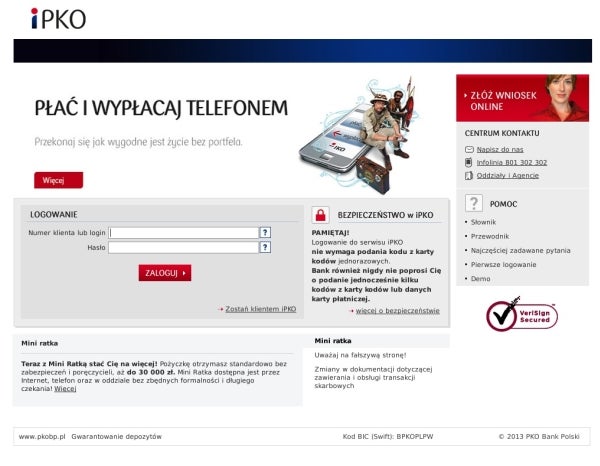 Phishing w banku PKO - Kaspersky Lab