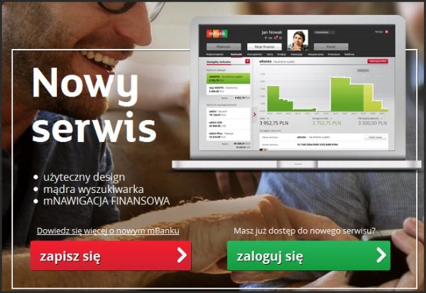 mBank - nowa wersja strony