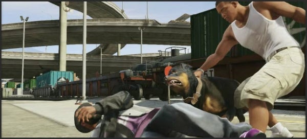 Franklin z GTA 5 i jego pies