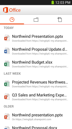 MS Office Mobile dla Android