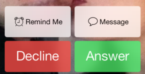 Odbeiranie rozmowy iOS 7