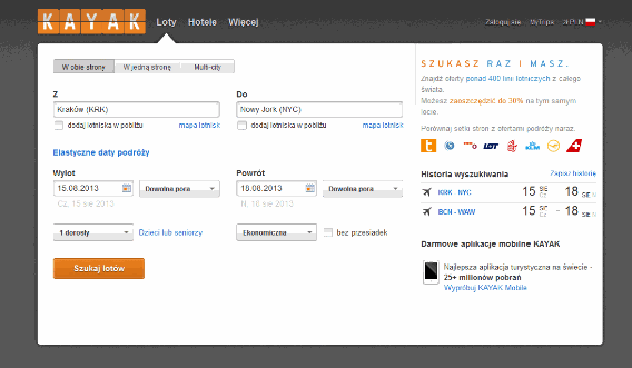kayak aplikacje do szukania tanich lotow aplikacje do podrozy na telefon