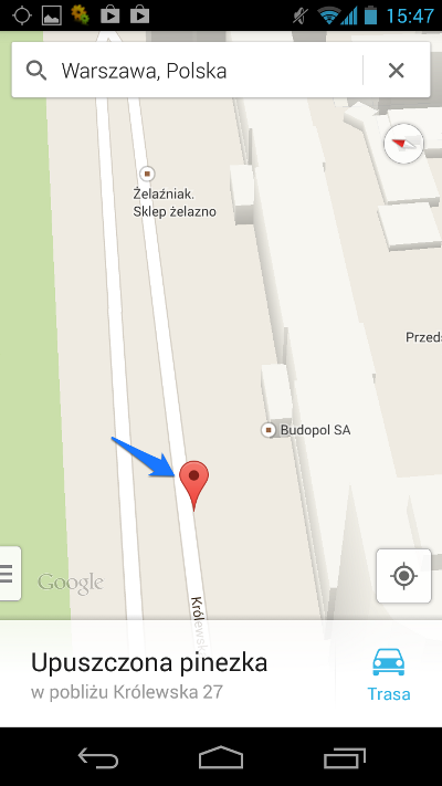 Google Street View w Google Maps na Android
