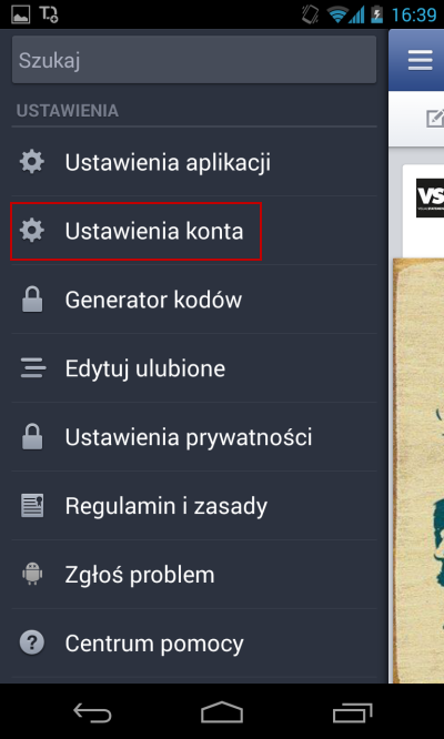 Powiadomienia Facebook