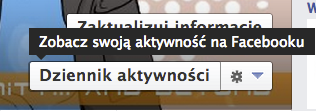 Dziennik aktywności Facebook Dziennik aktywności Facebook