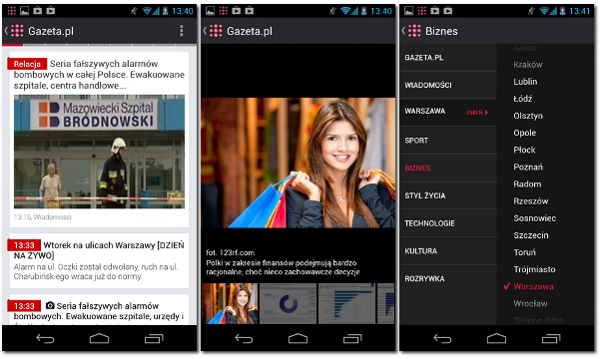 Gazeta.pl LIVE na Android