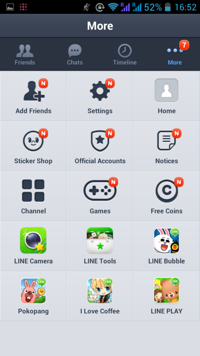 Line na Android
