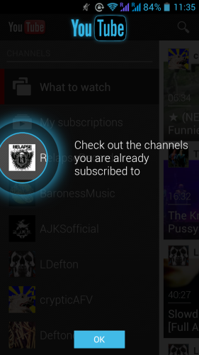 YouTube na Android