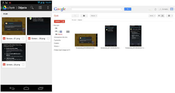 Zdjęcia w Google Drive