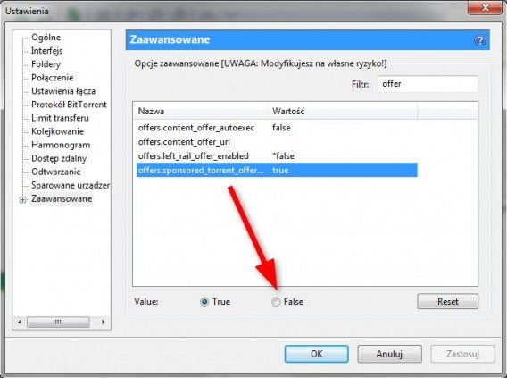jak usunąć reklamy utorrent