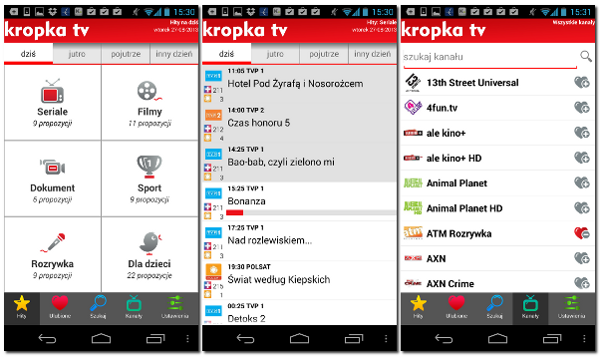 Program TV - Kropka TV na Android Program TV - Kropka TV na Android