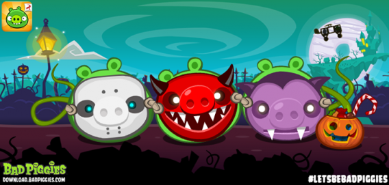 Bad Piggies na Halloween