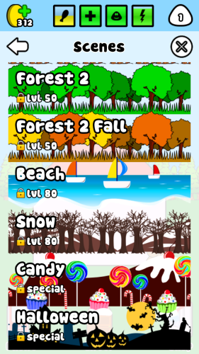 Pou na Android Scenes