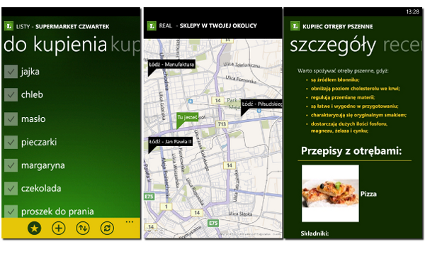 Listonic na Windows Phone