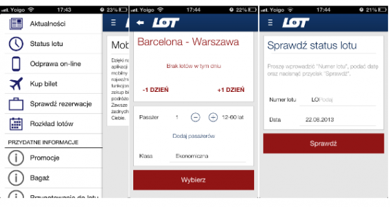 LOT mobile na iOS7