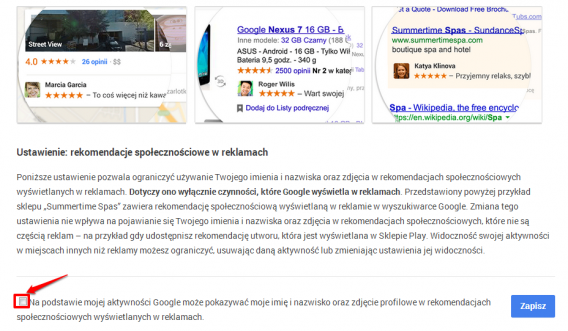 Google+ rekomendacje