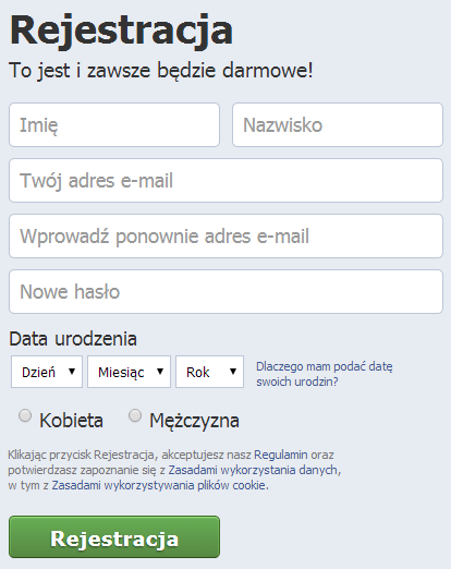 jak założyć konto na facebooku