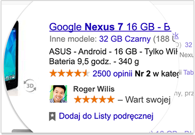 Google rekomendacje społecznościowe