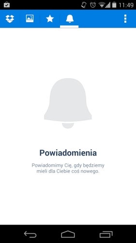 Powiadomienia w Dropbox